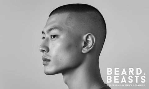 Modern Asian men's haircut with professional low fade styling in Queens