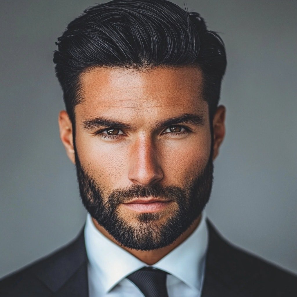 Professional business mens haircut styling techniques demonstrated by expert barber for Forest Hills Queens NYC executives