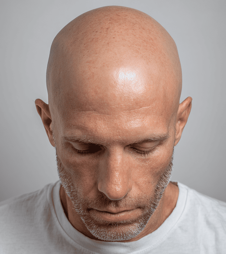 Before Scalp Micropigmentation